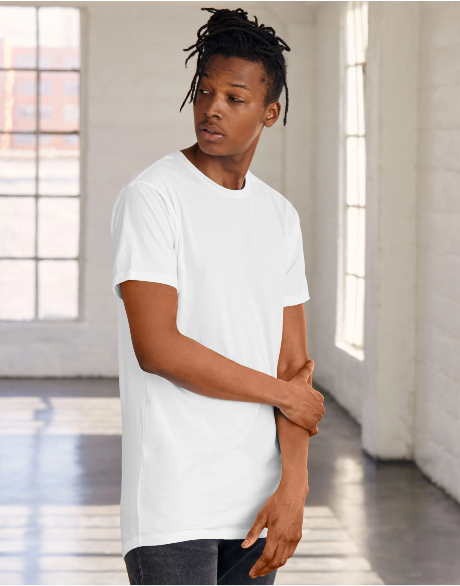 Bella+Canvas Canvas Mens Long Body Urban Tee 4 Bella+Canvas Canvas Mens Long Body Urban Tee - Image 2