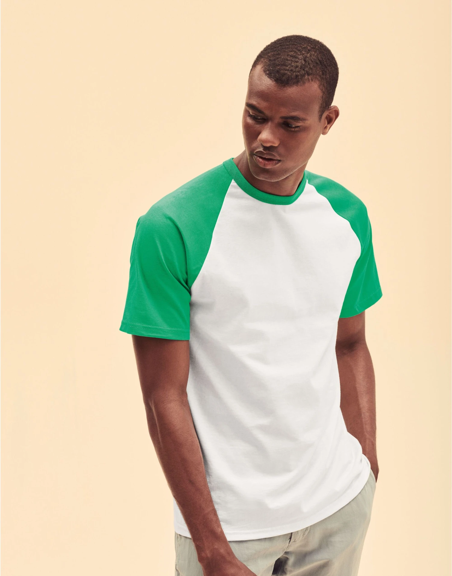 Fruit Of The Loom Mens Valueweight Short Sleeve Baseball T-Shirt 6 Fruit Of The Loom Mens Valueweight Short Sleeve Baseball T-Shirt - Image 4