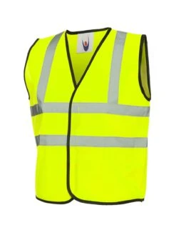 Uneek Childrens Hi-vis Waist Coat -XAMAX 4f30b190cb3e28f16f30e769fd06b148c1ad05cadeeb9d9a7316c4d8752f4093