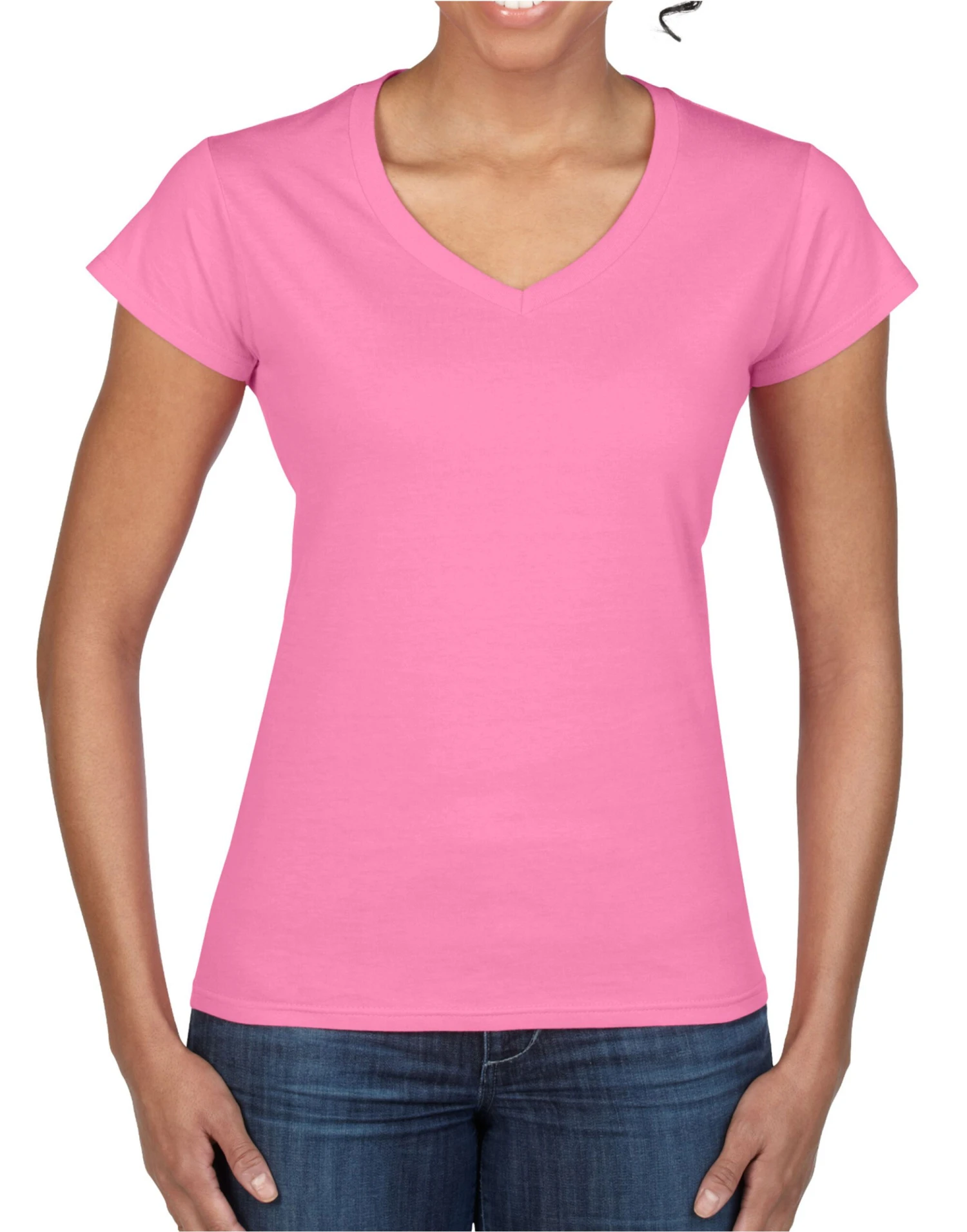 Gildan Softstyle® Ladies' V-Neck T-Shirt 4 Gildan Softstyle® Ladies' V-Neck T-Shirt - Image 2