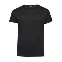 Tee Jays Mens Roll-Up Tee 40 Tee Jays Mens Roll-Up Tee -XAMAX 5062 black front 1 1