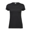 Tee Jays Ladies Roll-Up Tee -XAMAX 5063 black front