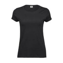 Tee Jays Ladies Roll-Up Tee 40 Tee Jays Ladies Roll-Up Tee -XAMAX 5063 black front 1 1