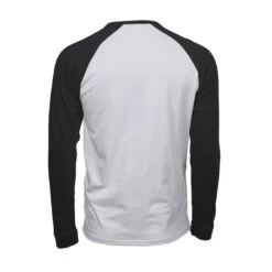 Tee Jays Mens Baseball Tee 32 Tee Jays Mens Baseball Tee -XAMAX 5072 white blk back