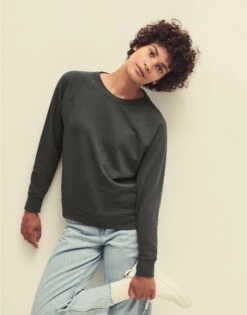 Fruit Of The Loom Ladies' Lightweight Raglan Sweat -XAMAX 50d00beb235f9f622a5e6faccfd788e4db4dd309dd8c51120bb9ec672f405883
