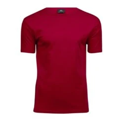 Tee Jays Mens Interlock Tee -XAMAX 520 red front