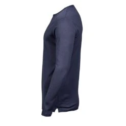 Tee Jays Mens Long Sleeve Interlock Tee -XAMAX 530 navy left