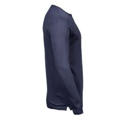 Tee Jays Mens Long Sleeve Interlock Tee -XAMAX 530 navy right