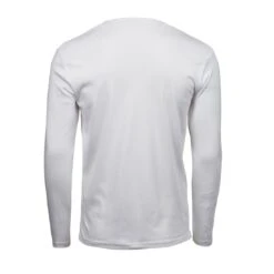 Tee Jays Mens Long Sleeve Interlock Tee -XAMAX 530 white back