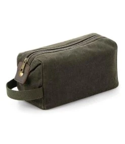 Quadra Heritage Waxed Canvas Wash Bag -XAMAX 533a6266947f8c0e781c1065ab6a22a28d8ecab47307cf2ece43f2a47cdb2e40