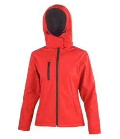 Result Core Womens TX Performance Hooded Softshell Jacket -XAMAX 53ab498bbe188947628dced9d791cee55be9b9129b10356c82aae9ca1d4b0fc9