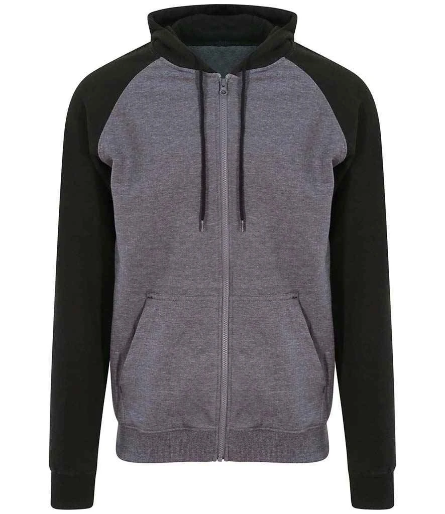 Just Hoods Awdis Baseball Zoodie 5 Just Hoods Awdis Baseball Zoodie - Image 3