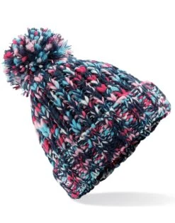 Beechfield Twister Pom Pom Beanie -XAMAX 55f342309e6a528b512ad92c0a9c7398adece6dfc35429363be7b332c4f0c330