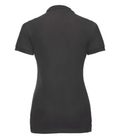 Russell Ladies Fitted Stretch Polo -XAMAX 566f blk back 1