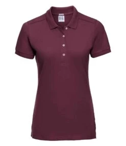 Russell Ladies Fitted Stretch Polo -XAMAX 566f bur front