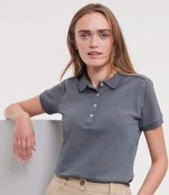 Russell Ladies Fitted Stretch Polo -XAMAX 566f cvy model 1
