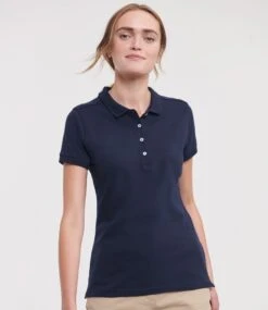 Russell Ladies Fitted Stretch Polo -XAMAX 566f fna model 1 hero