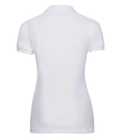 Russell Ladies Fitted Stretch Polo -XAMAX 566f whi back 1
