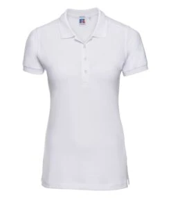 Russell Ladies Fitted Stretch Polo -XAMAX 566f whi front 1