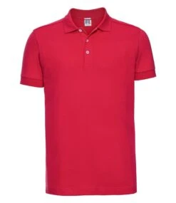 Russell Mens Fitted Stretch Polo -XAMAX 566m csr front 4