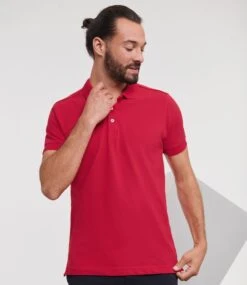 Russell Mens Fitted Stretch Polo -XAMAX 566m csr model 1 hero 4