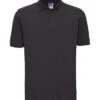 Russell Mens Classic Cotton Polo -XAMAX 569m blk front 1