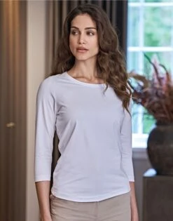 Tee Jays Womens Stretch 3/4 Sleeve Tee -XAMAX 57cc54a84de60399730cc939a3cc922ded4cbf99d5902c1192ed1b6c5f85b562