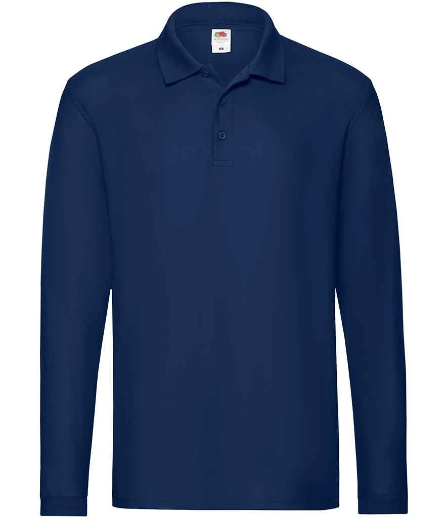 Fruit Of The Loom Mens Premium Long Sleeve Polo 17 Fruit Of The Loom Mens Premium Long Sleeve Polo - Image 15