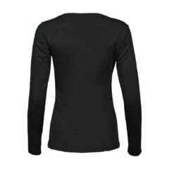 Tee Jays Ladies Long Sleeve Interlock Tee -XAMAX 590 black back