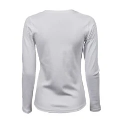Tee Jays Ladies Long Sleeve Interlock Tee -XAMAX 590 white back
