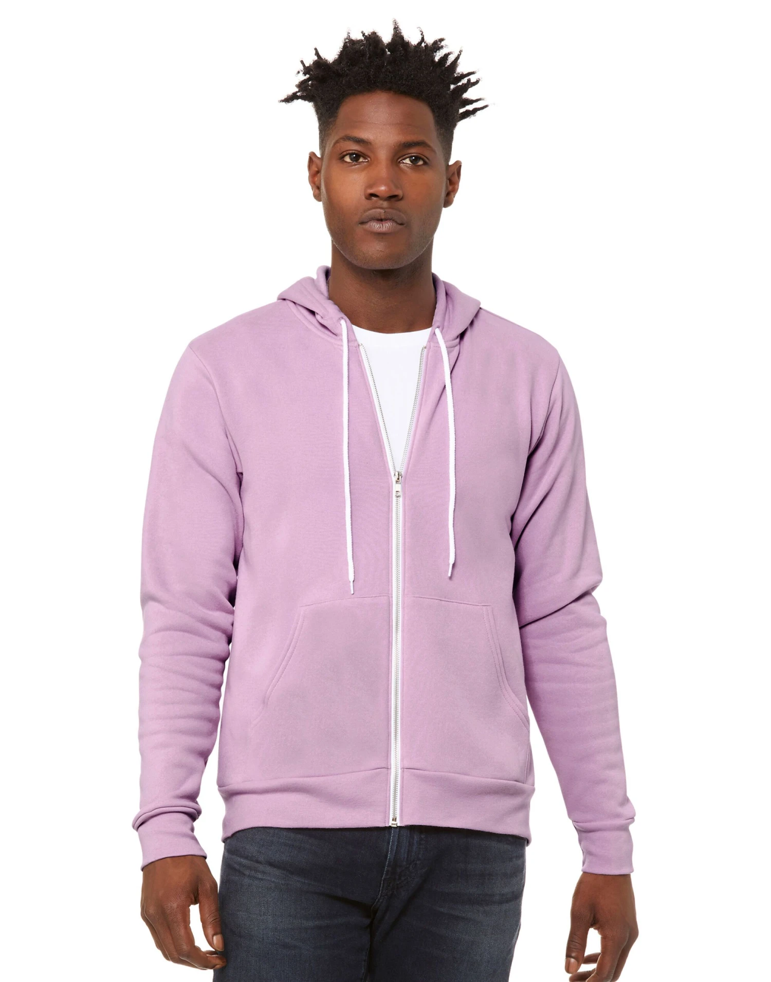 Bella+Canvas Canvas Unisex Poly-Cotton Fleece Full-Zip Hoodie 5 Bella+Canvas Canvas Unisex Poly-Cotton Fleece Full-Zip Hoodie - Image 3