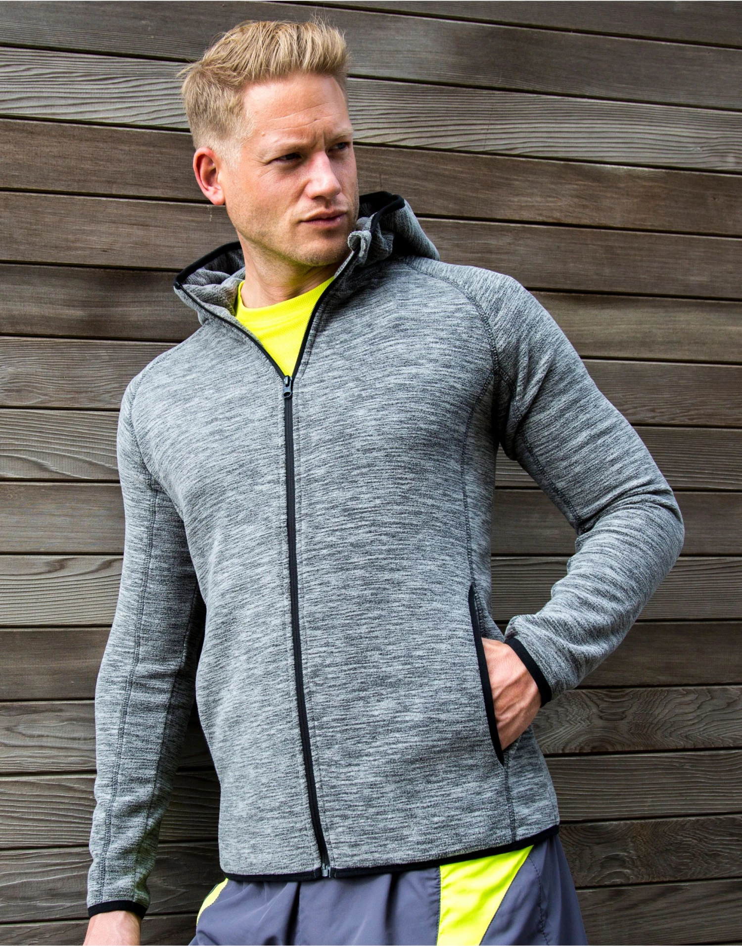 SPIRO FITNESS Mens Microfleece Hoodie 5 SPIRO FITNESS Mens Microfleece Hoodie - Image 3