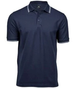 Tee Jays Mens Luxury Stripe Stretch Polo -XAMAX 5d703c1ac8d5d74f0d77a9d143f457410ad587353359440416e8a37322737e61