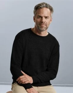 Russell Collection Mens Crew Neck Knitted Pullover -XAMAX 5e7bea7cde49a6e07e3d7cfa9263f144ba37b9bd21f7ef564b9da85e3ddc8d52