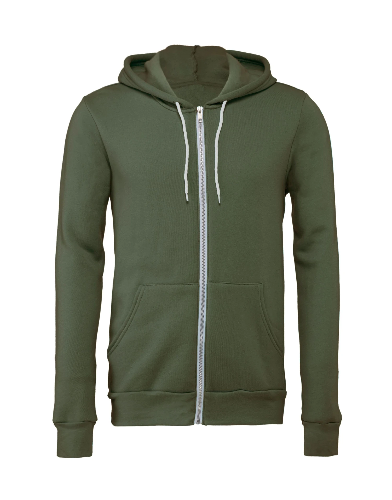 Bella+Canvas Canvas Unisex Poly-Cotton Fleece Full-Zip Hoodie 3 Bella+Canvas Canvas Unisex Poly-Cotton Fleece Full-Zip Hoodie
