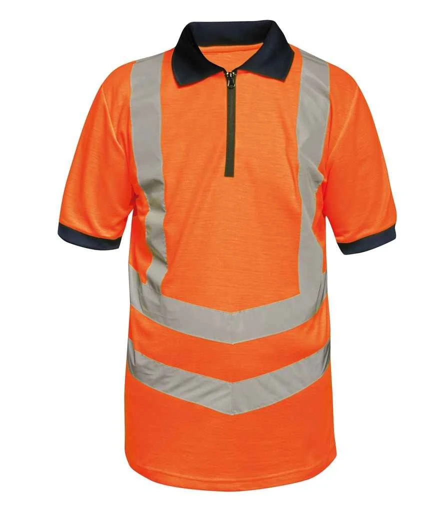 Regatta High Visibility Pro Contrast Piqué Polo Shirt 3 Regatta High Visibility Pro Contrast Piqué Polo Shirt