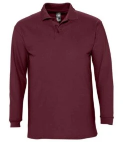 SOL'S Sols Winter Ii Long Sleeve Cotton Piqué Polo Shirt -XAMAX 61d42f7514287fbe731c0e96f1ff53864d38188db912d6b1c4f47a4743979449