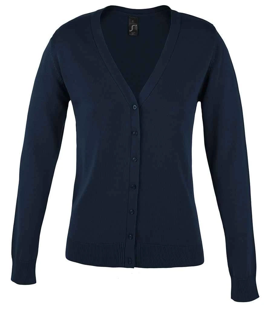 SOL'S Sols Ladies Golden Cotton Acrylic V Neck Cardigan 4 SOL'S Sols Ladies Golden Cotton Acrylic V Neck Cardigan - Image 2