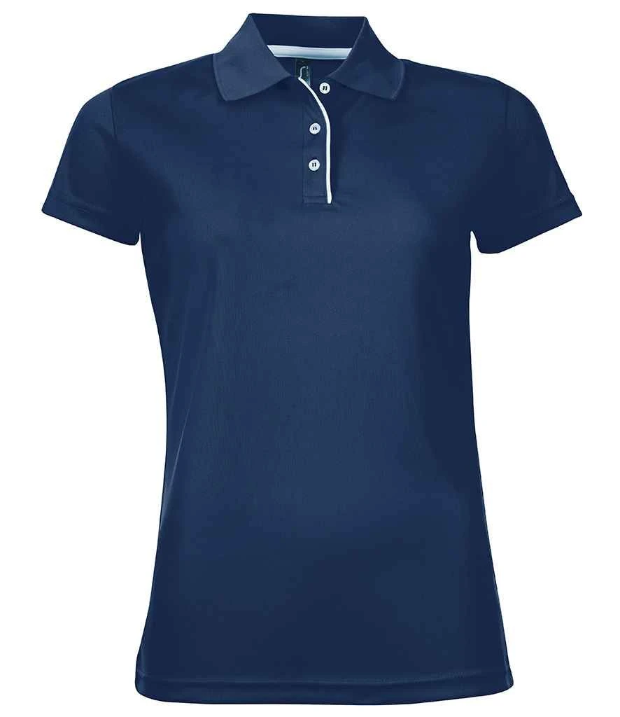 SOL'S Sols Ladies Performer Piqué Polo Shirt 8 SOL'S Sols Ladies Performer Piqué Polo Shirt - Image 6