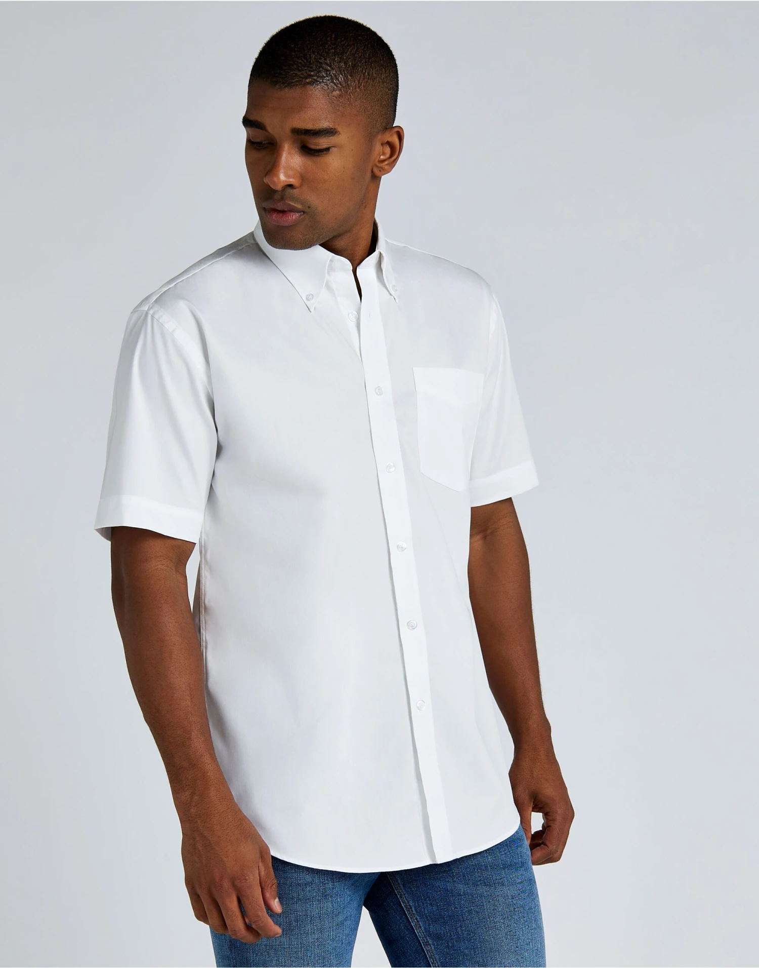 Kustom Kit Classic Fit Short Sleeve Premium Oxford Shirt 7 Kustom Kit Classic Fit Short Sleeve Premium Oxford Shirt - Image 5