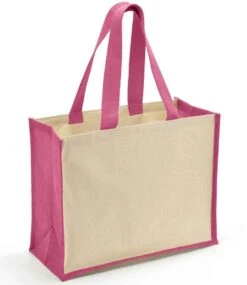 Brand Lab Jute And Canvas Shopper