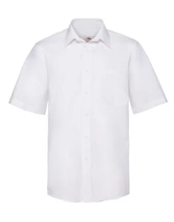 Fruit Of The Loom Mens Short Sleeve Poplin Shirt -XAMAX 663a8a8f68e2f00414cef33e716f8b0e1ef94c699c26e632b2cec32432159a2a