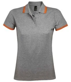 SOL'S Sols Ladies Pasadena Tipped Cotton Piqué Polo Shirt -XAMAX 67314c36ec96fdf81dca8bd65de25189ab934d200d476c20448458a3279c390c