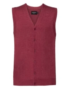 Russell Collection Mens V-Neck Sleeveless Knitted Cardigan -XAMAX 6a0b31ddc3a28dfdfa3335ae168c947be749d1837c612665df3efb7549721e21