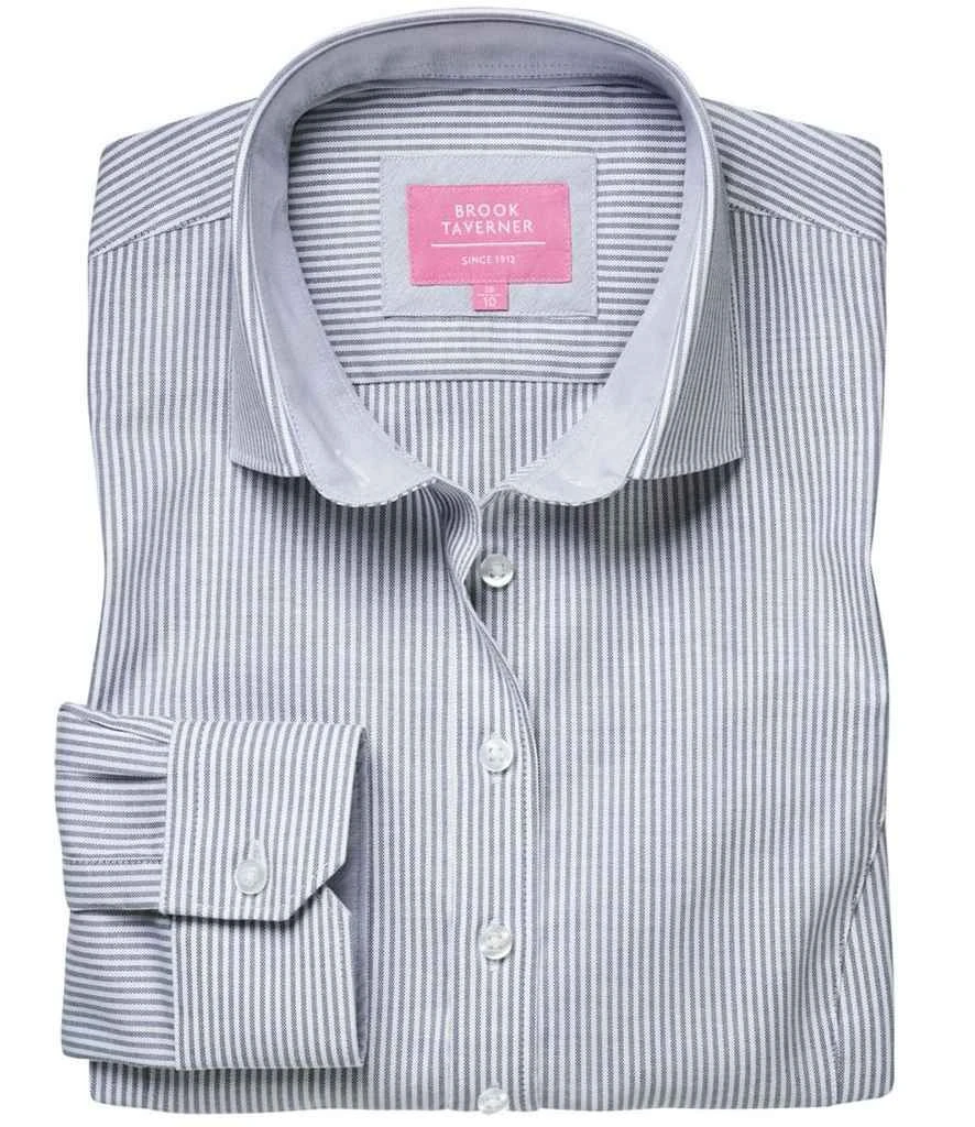 Brook Taverner Ladies Mirabel Long Sleeve Stretch Oxford Shirt 5 Brook Taverner Ladies Mirabel Long Sleeve Stretch Oxford Shirt - Image 3
