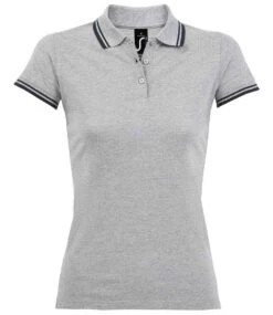 SOL'S Sols Ladies Pasadena Tipped Cotton Piqué Polo Shirt -XAMAX 6cd26ab1efca921079d37a12a9139bf90aca7c89eb7219de8f90146061f62139