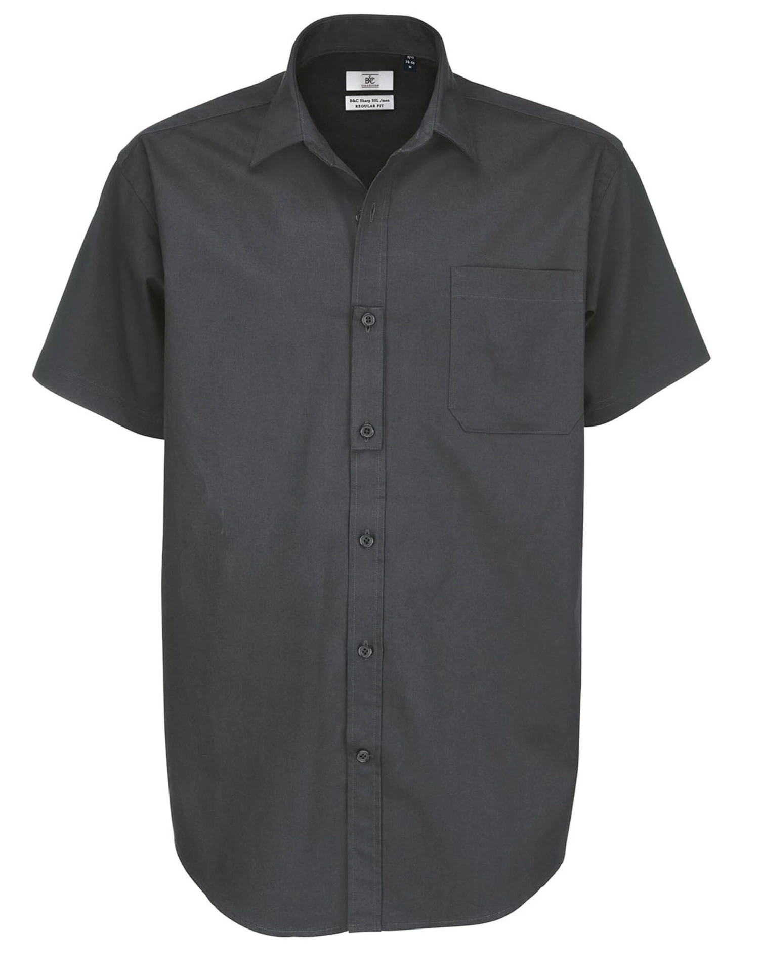 B&C Mens Sharp Short Sleeve Shirt 4 B&C Mens Sharp Short Sleeve Shirt - Image 2