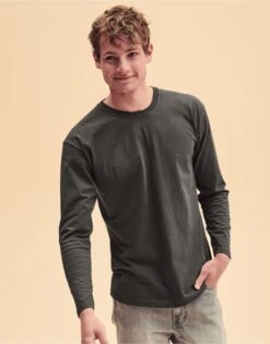 Fruit Of The Loom Mens Valueweight Long Sleeve T-Shirt -XAMAX 70387aa11ac37d2367483db87736a3f9222111b8fd443bbb13dbedad7bcf06a2