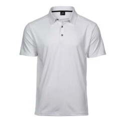 Tee Jays Mens Luxury Sport Polo -XAMAX 7200 white front