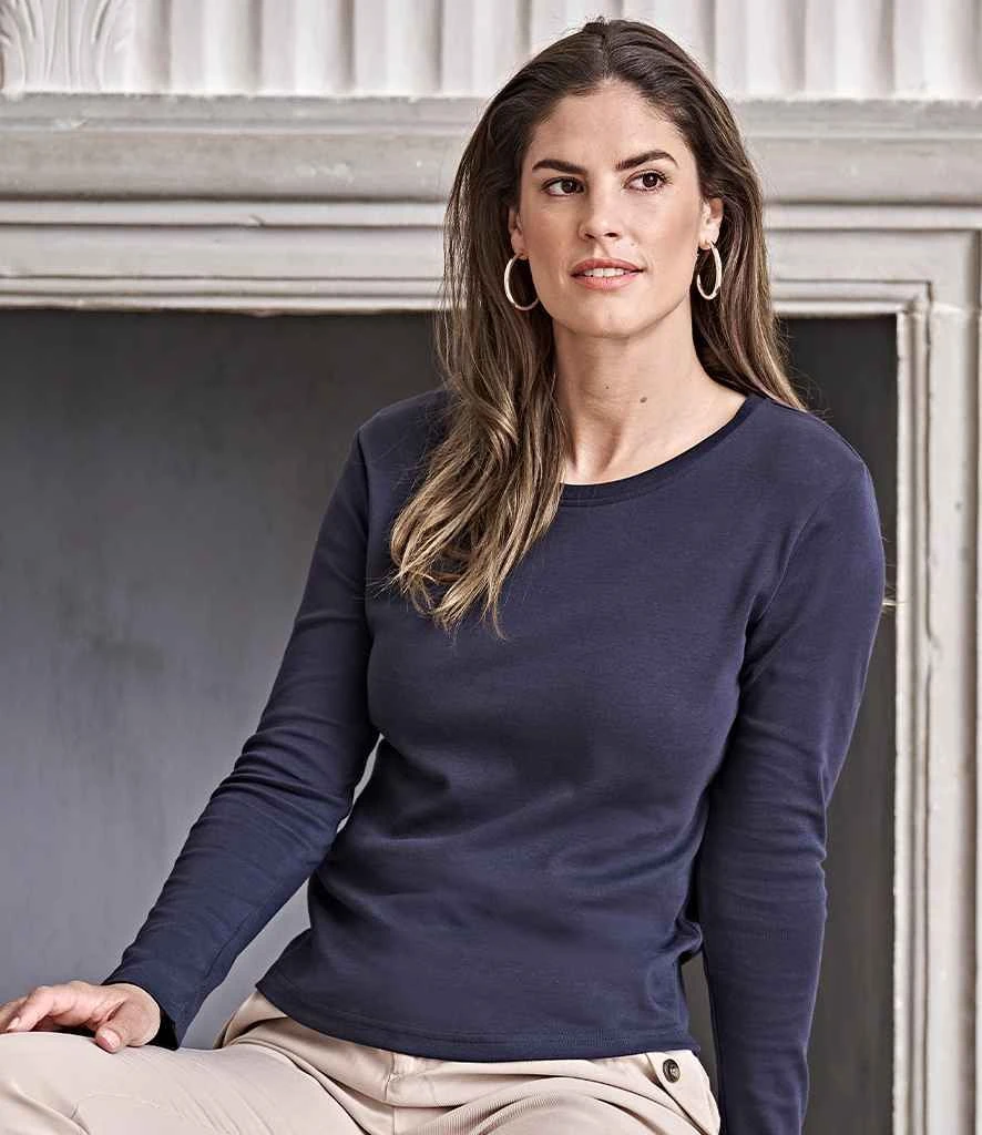 Tee Jays Ladies' Long Sleeve Interlock Tee 8 Tee Jays Ladies' Long Sleeve Interlock Tee - Image 6